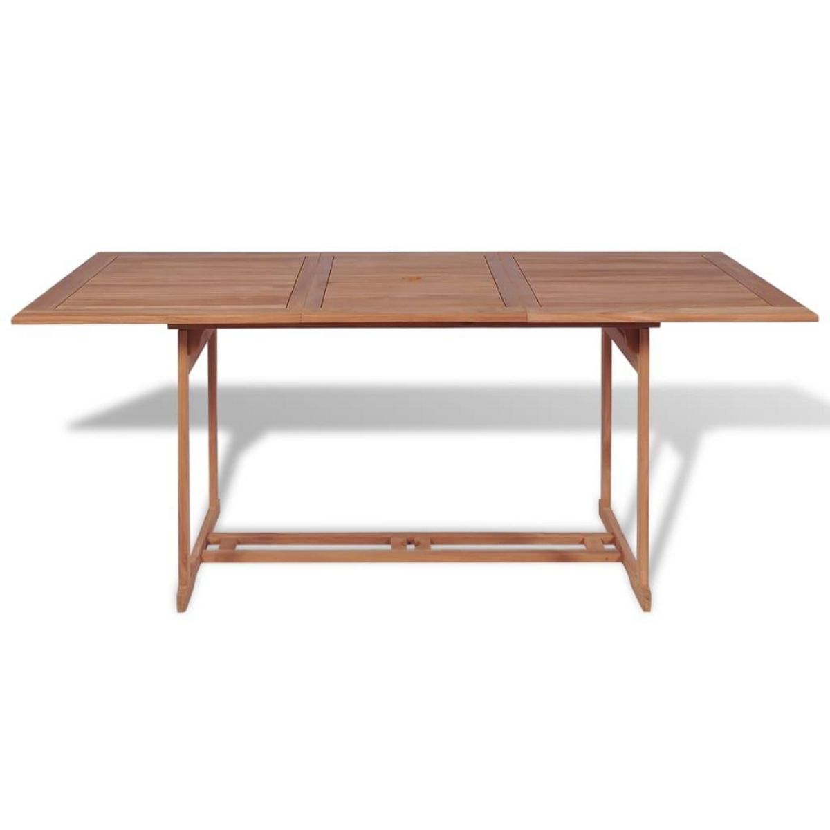 VIDAXL Table de jardin 180x90x75 cm Bois de teck solide