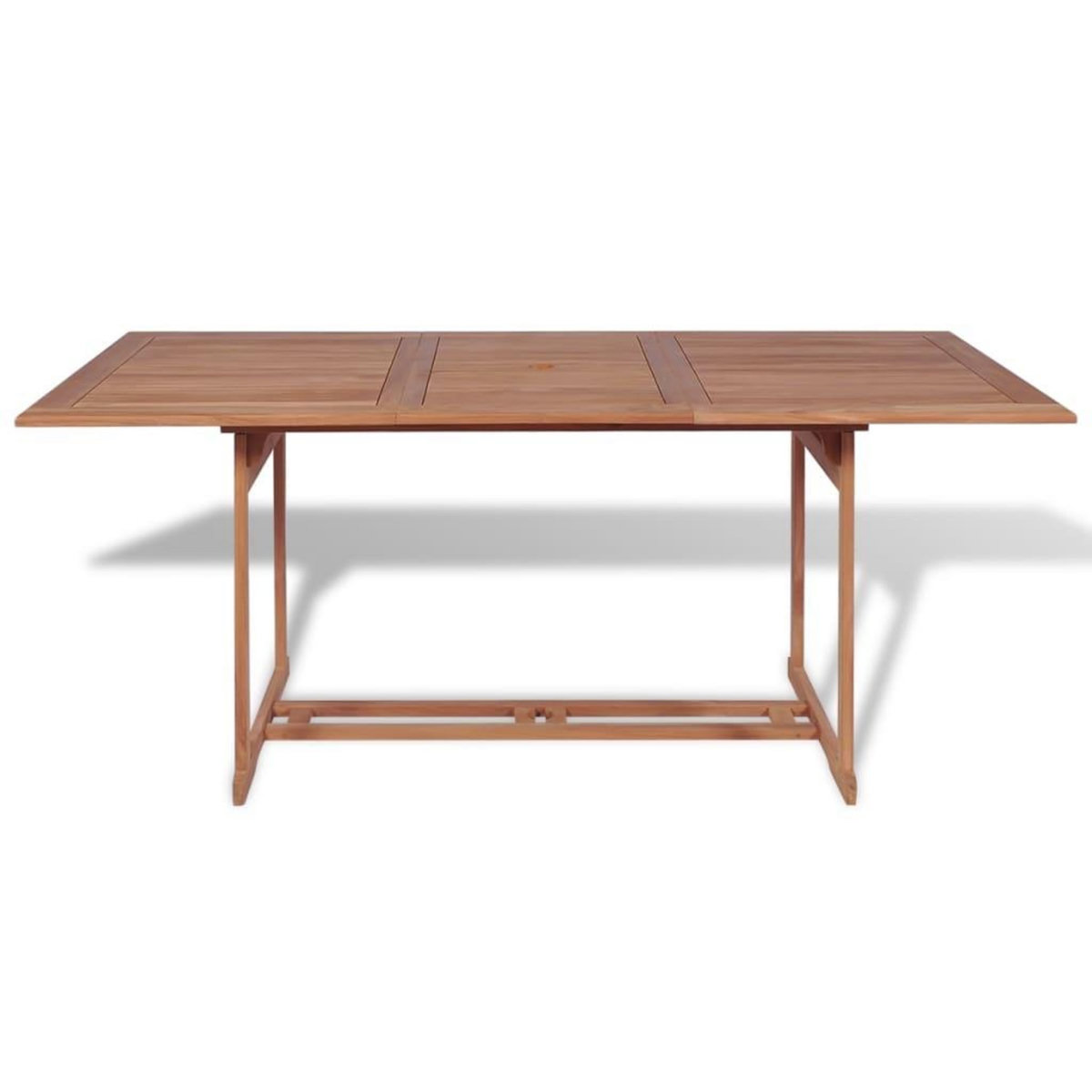 VIDAXL Table de jardin 180x90x75 cm Bois de teck solide
