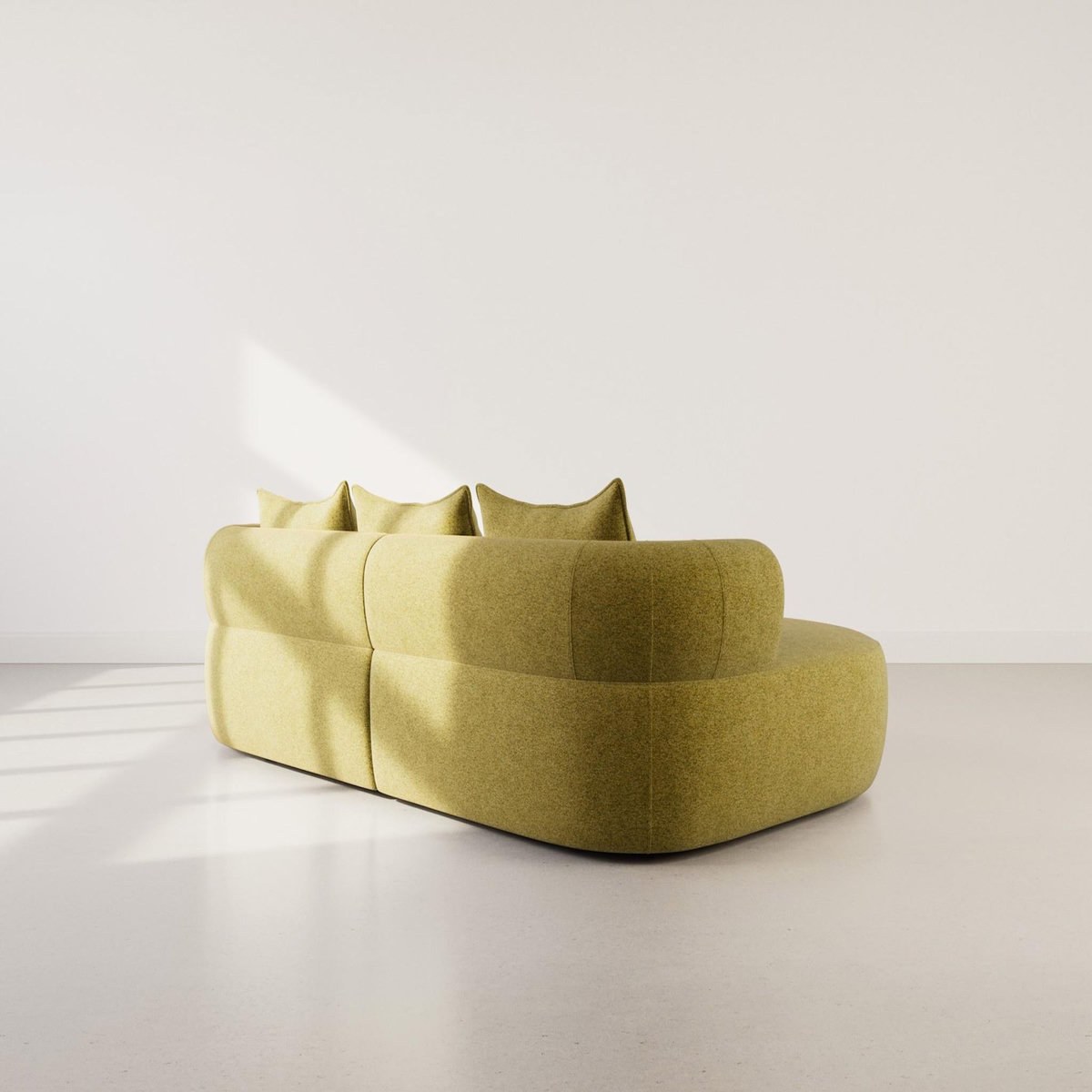 LISA DESIGN Angela - canapé d'angle gauche 4 places en velours texturé