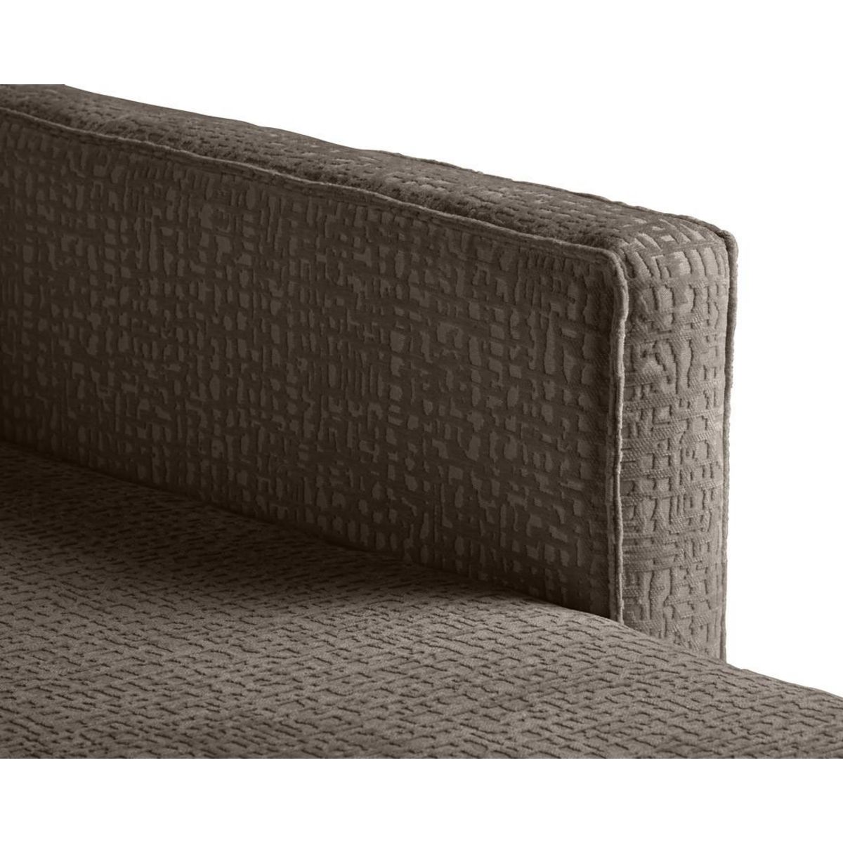 LISA DESIGN Charlie - canapé panoramique en u 7 places - convertible avec coffre - en tissu velours relief