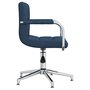 Voir la diapositive 4 : VIDAXL Chaise pivotante de bureau Bleu Tissu