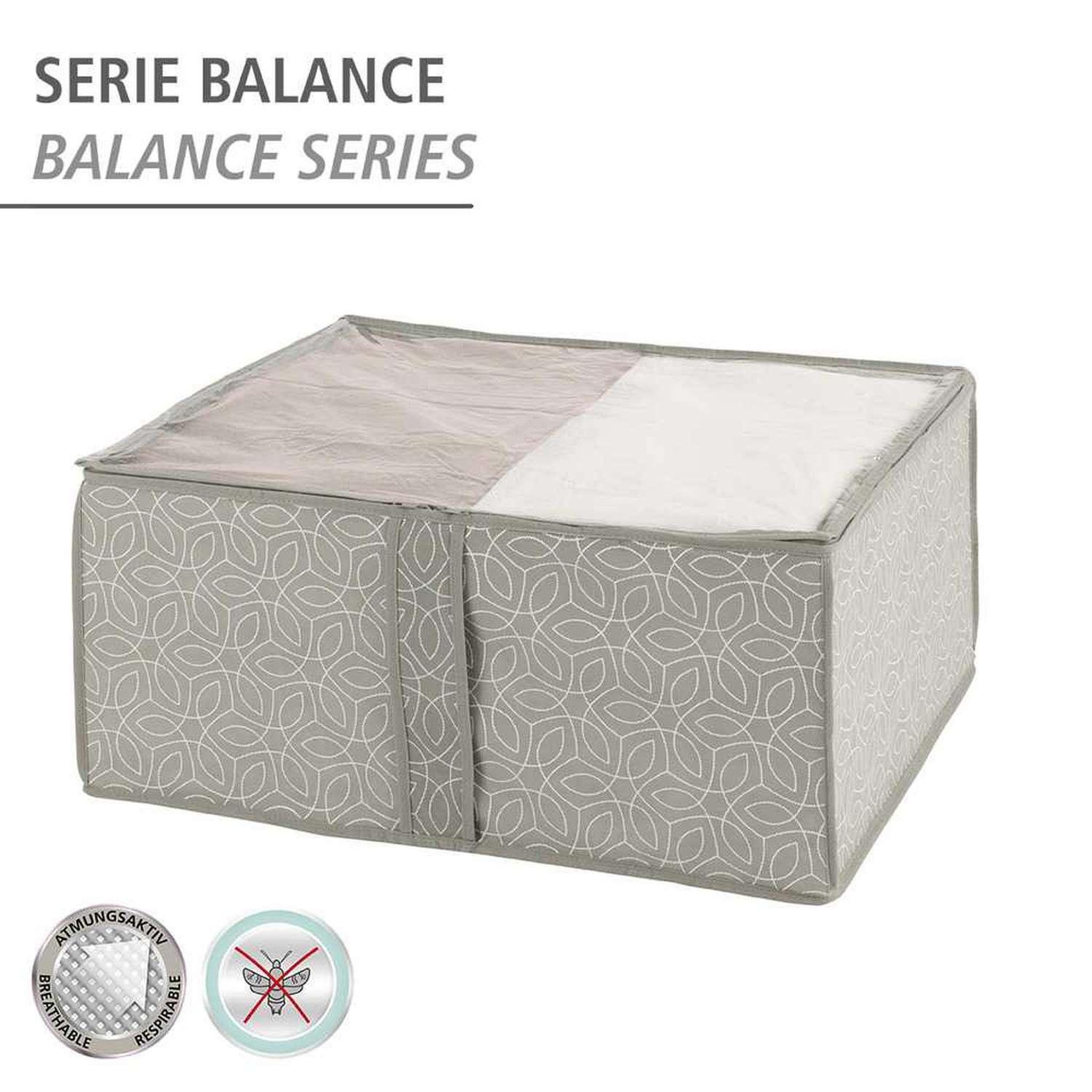Voir la diapositive 2 : Wenko Boite de rangement rectangulaire - 55 x 40 x 20 cm - beige