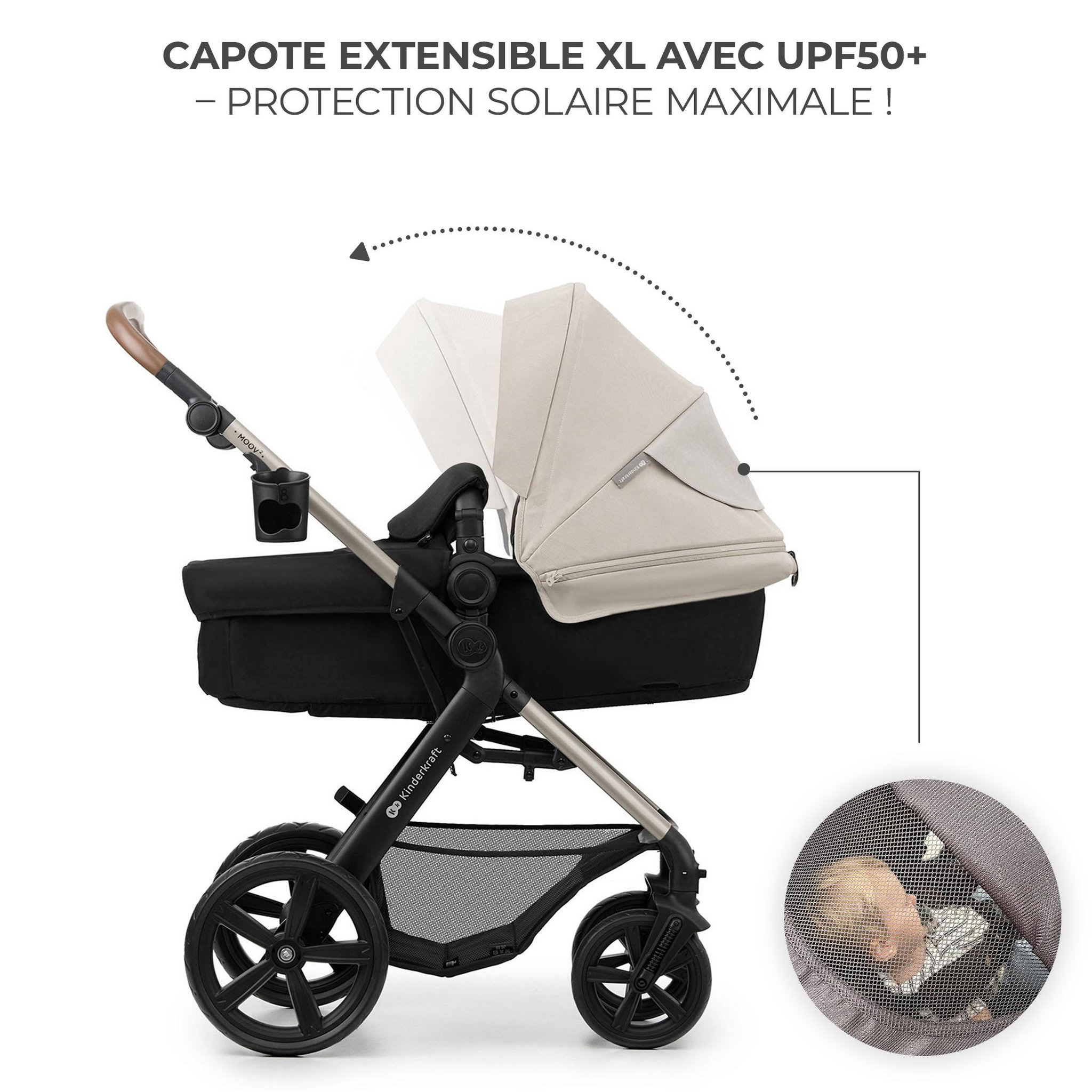 Voir la diapositive 2 : KINDERKRAFT Poussette trio moov 2 pratique et confortable