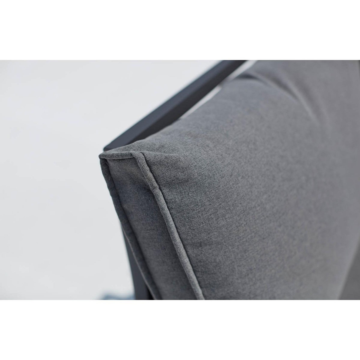 CONCEPT USINE Salon de jardin bas 5 places en aluminium gris foncé FIRA