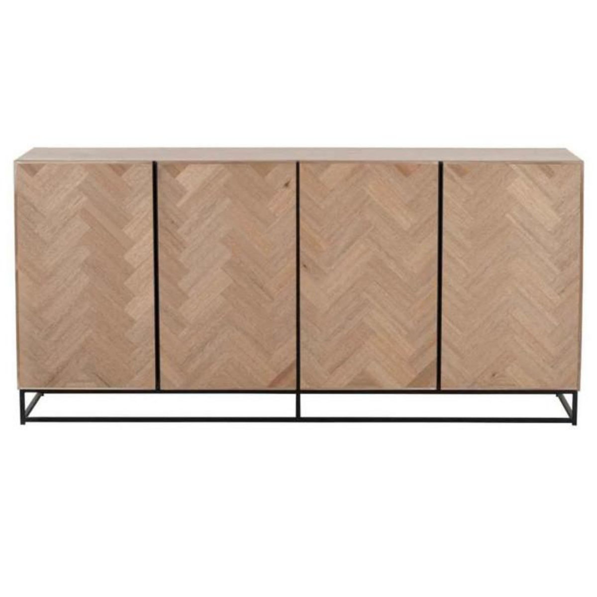 Paris Prix Buffet 4 Portes  Miraza  180cm Naturel & Noir