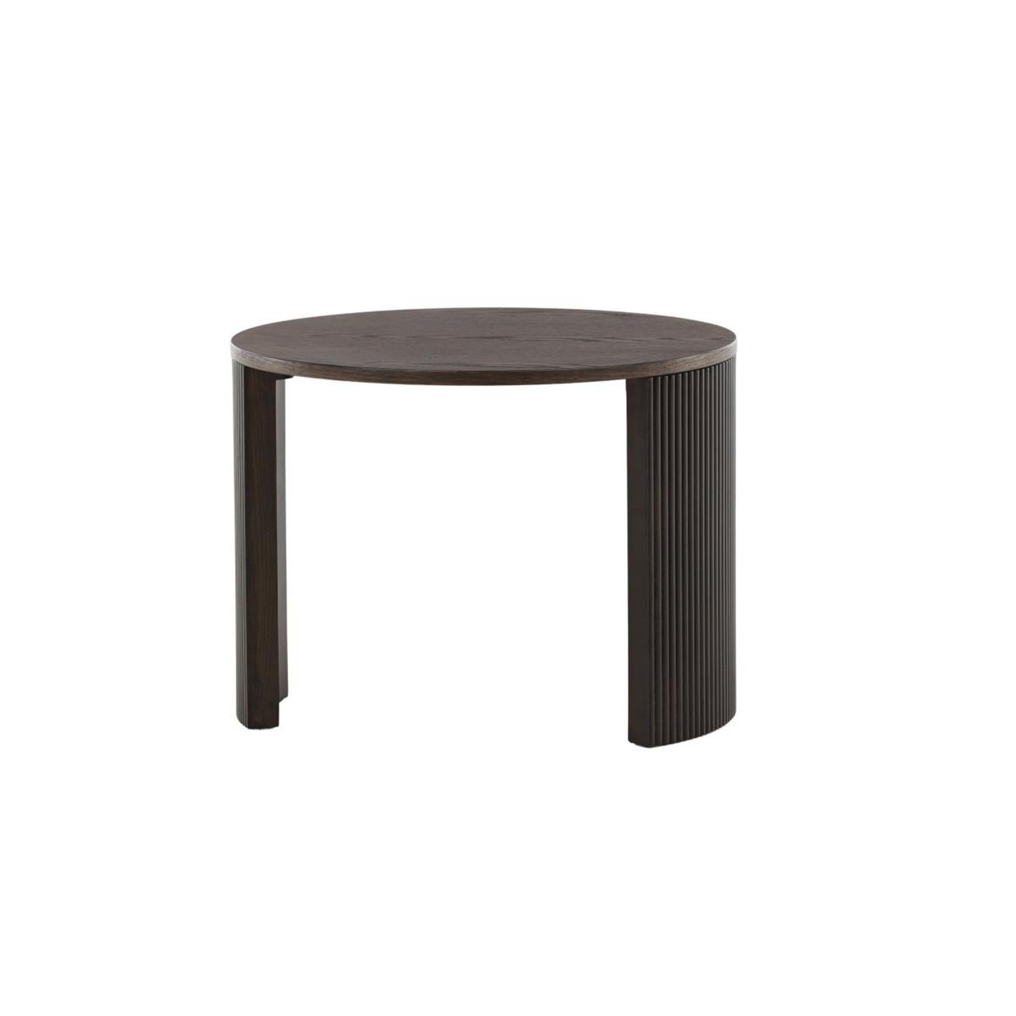 Voir la diapositive 5 : Paris Prix Table basse nervurée  bristol  60cm marron
