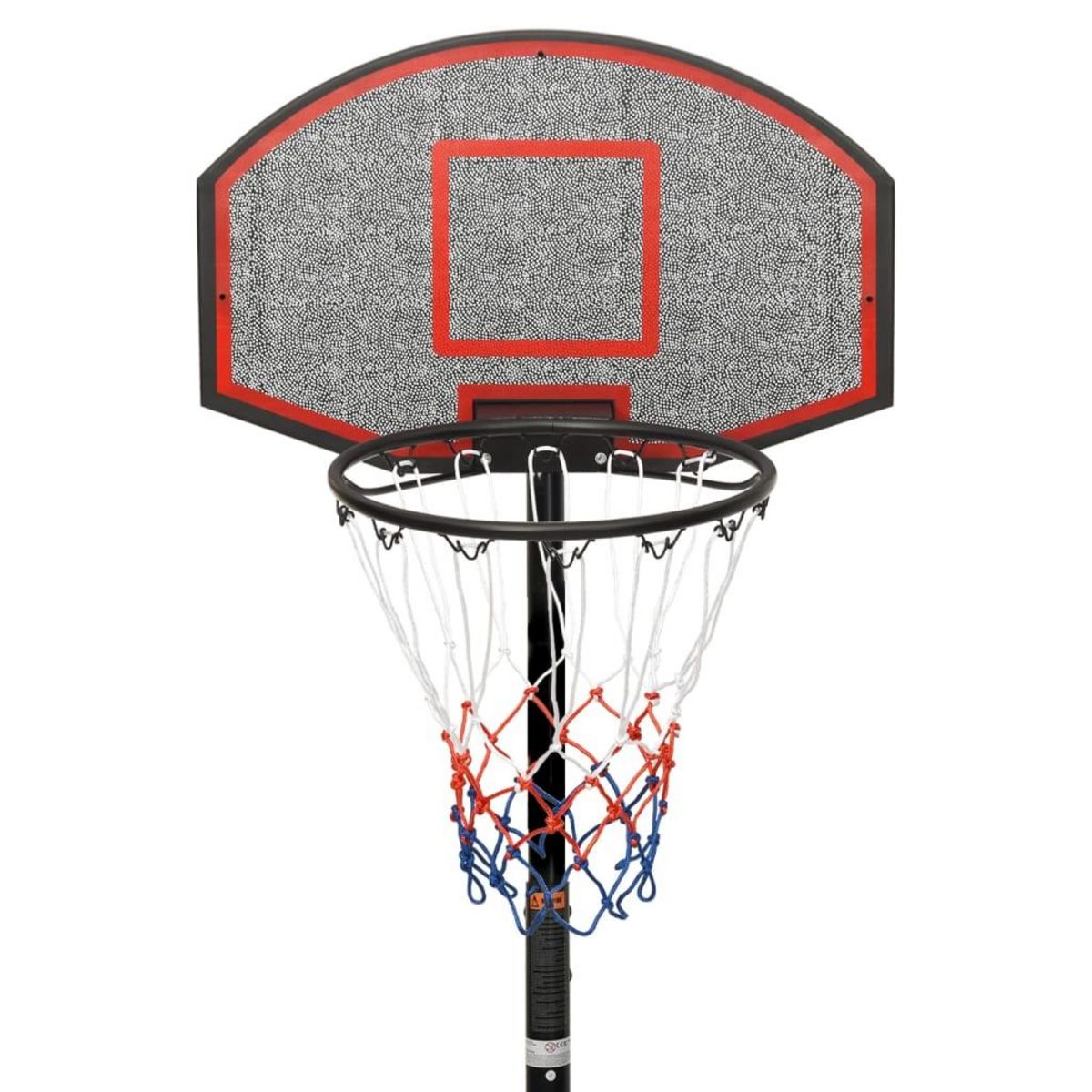 VIDAXL Support de basket-ball Noir 216-250 cm Polyethylene