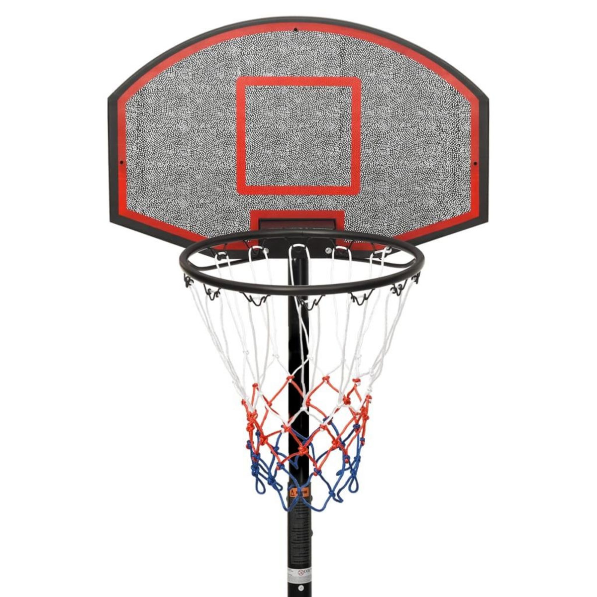 VIDAXL Support de basket-ball Noir 216-250 cm Polyethylene