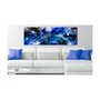 Voir la diapositive 2 : Paris Prix Tableau Imprimé  Blue Artistic Chaos