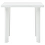 Voir la diapositive 2 : VIDAXL Table de jardin Blanc 80x75x72 cm Plastique