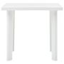 Voir la diapositive 2 : VIDAXL Table de jardin Blanc 80x75x72 cm Plastique