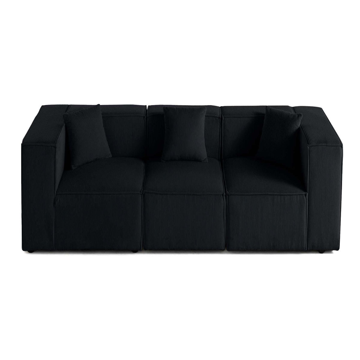 LISA DESIGN Arty - canapé modulable 3 places - en velours côtelé