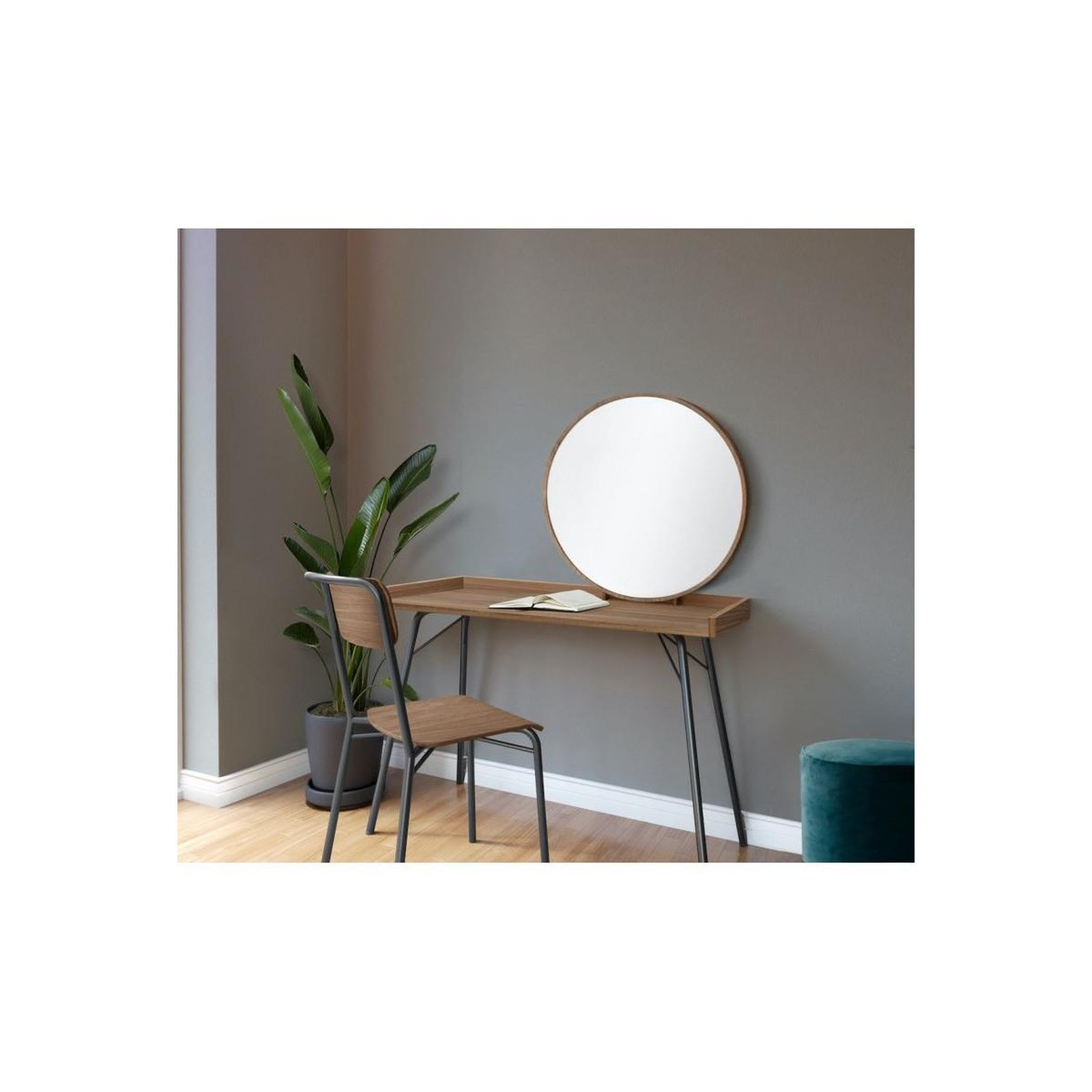 Voir la diapositive 2 : Paris Prix Coiffeuse design en bois  rayburn  115cm marron