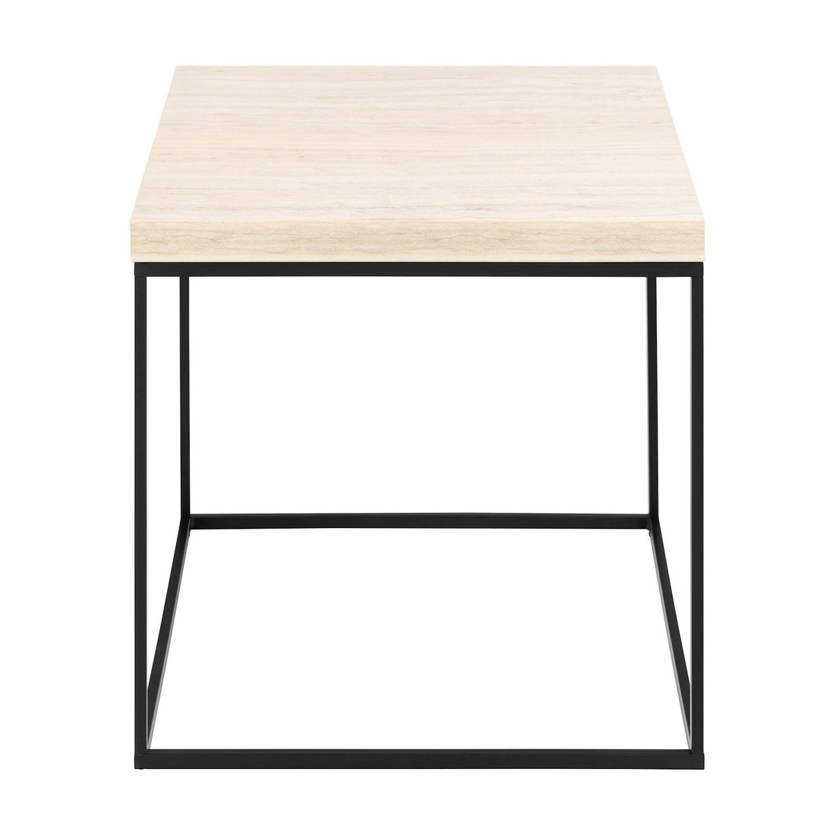 LISA DESIGN Alamosa - table basse - effet travertin - 60 cm