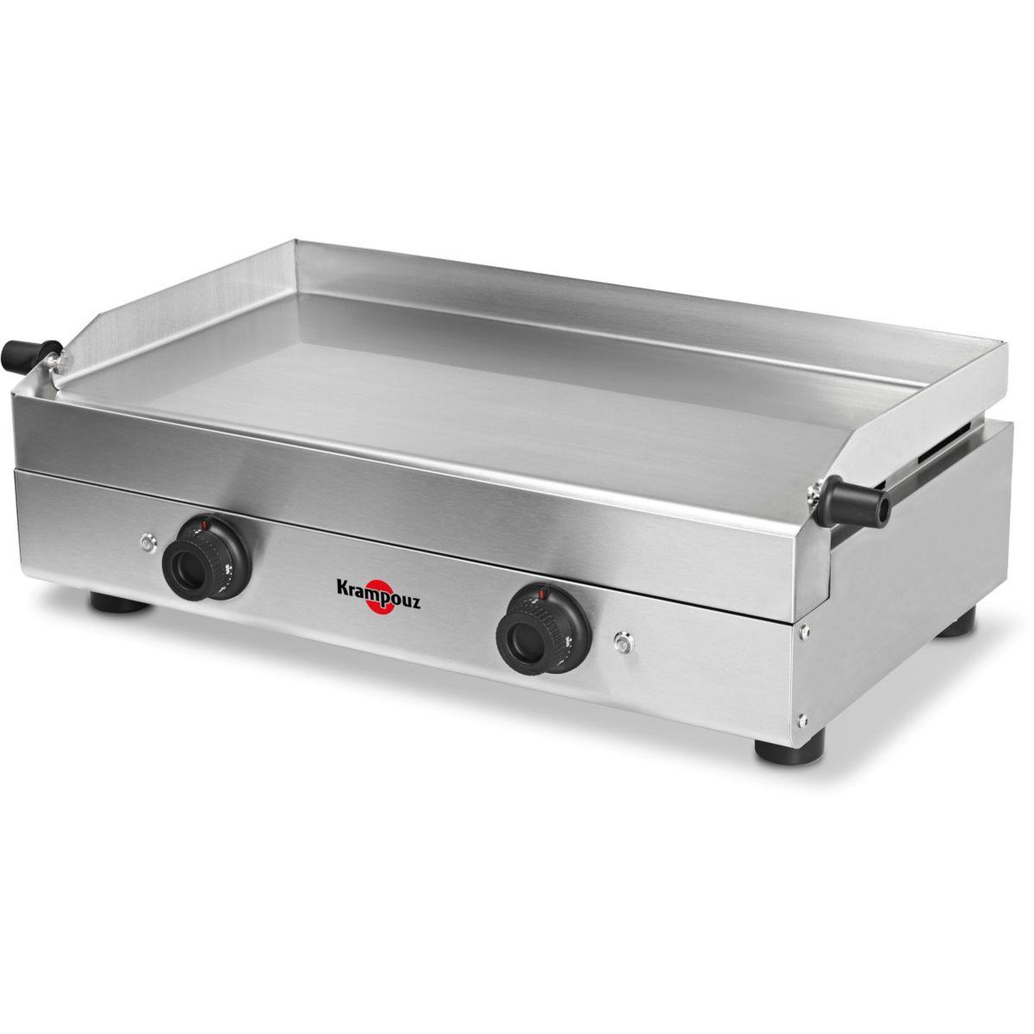 Voir la diapositive 2 : KRAMPOUZ Plancha électrique Saveur inox 2 brûleurs à poser, 64x34 cm