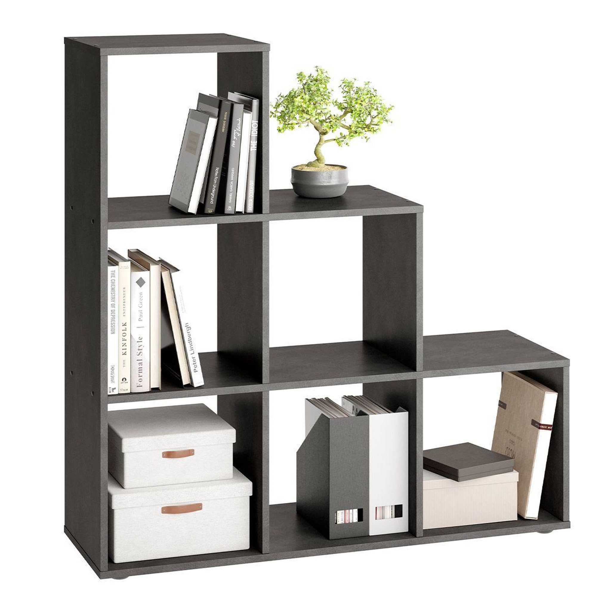 Paris Prix Étagère 6 cases design  gaman  108cm gris foncé
