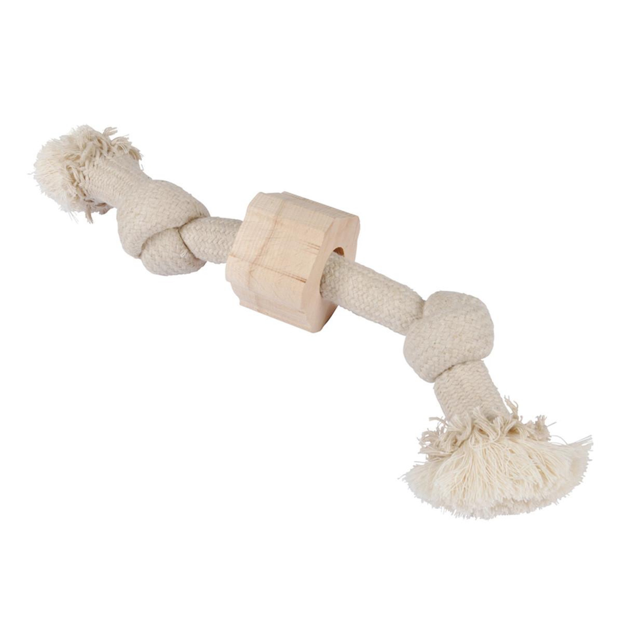 LOVE STORY Jouet pour chien  corde 2 nœuds  30cm naturel