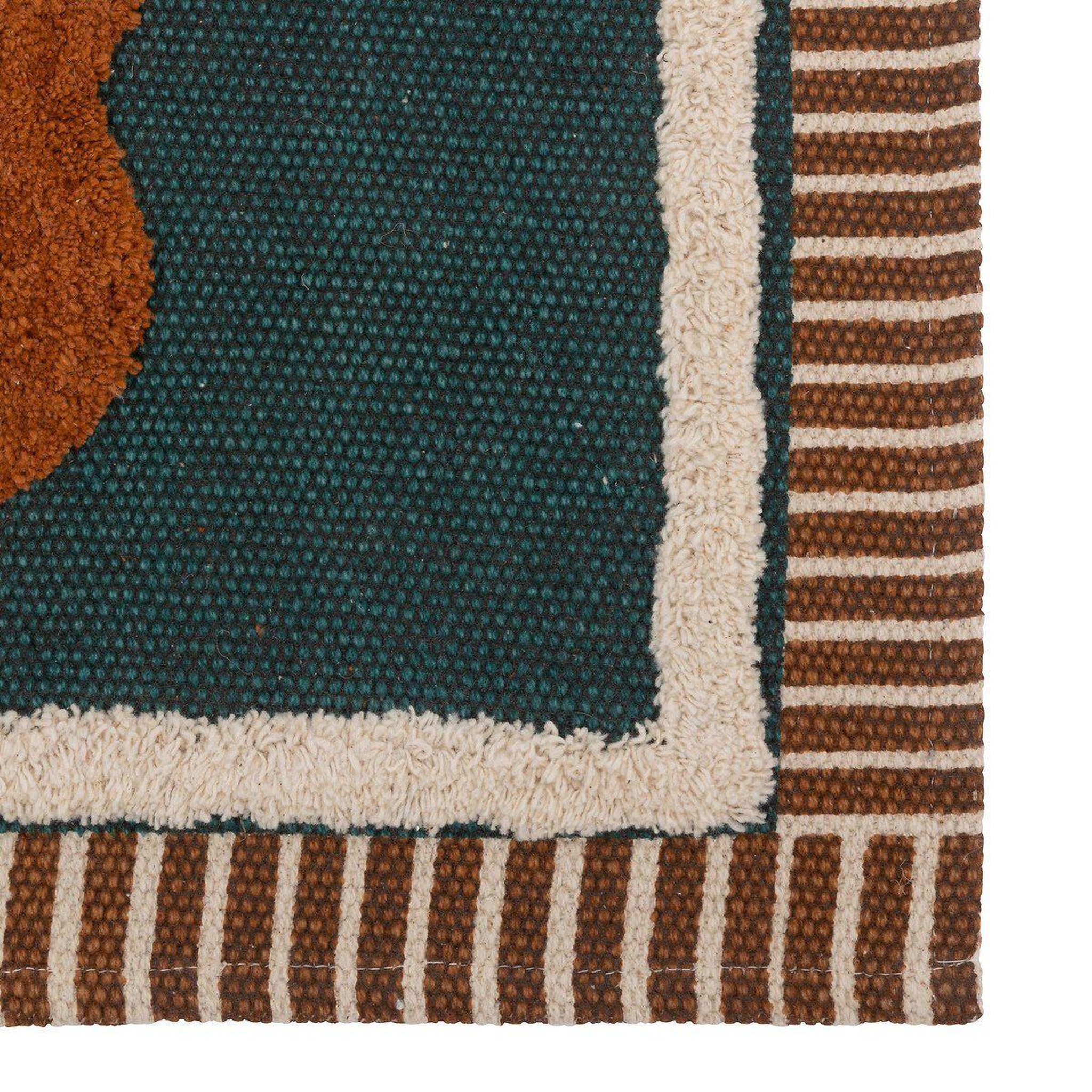 Voir la diapositive 2 : ATMOSPHERA Tapis déco design  be vintage  60x90cm bleu