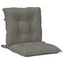Voir la diapositive 5 : VIDAXL Coussins de chaise a dossier bas lot de 2 gris fonce melange