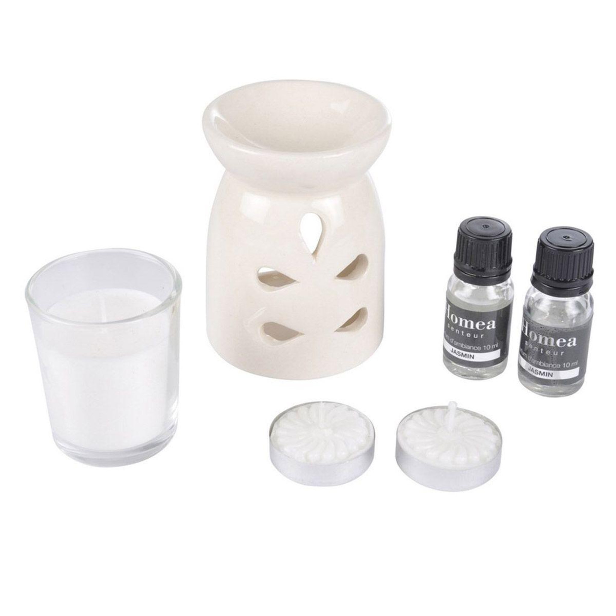 HOMEA Coffret senteur  6 pièces  15cm jasmin