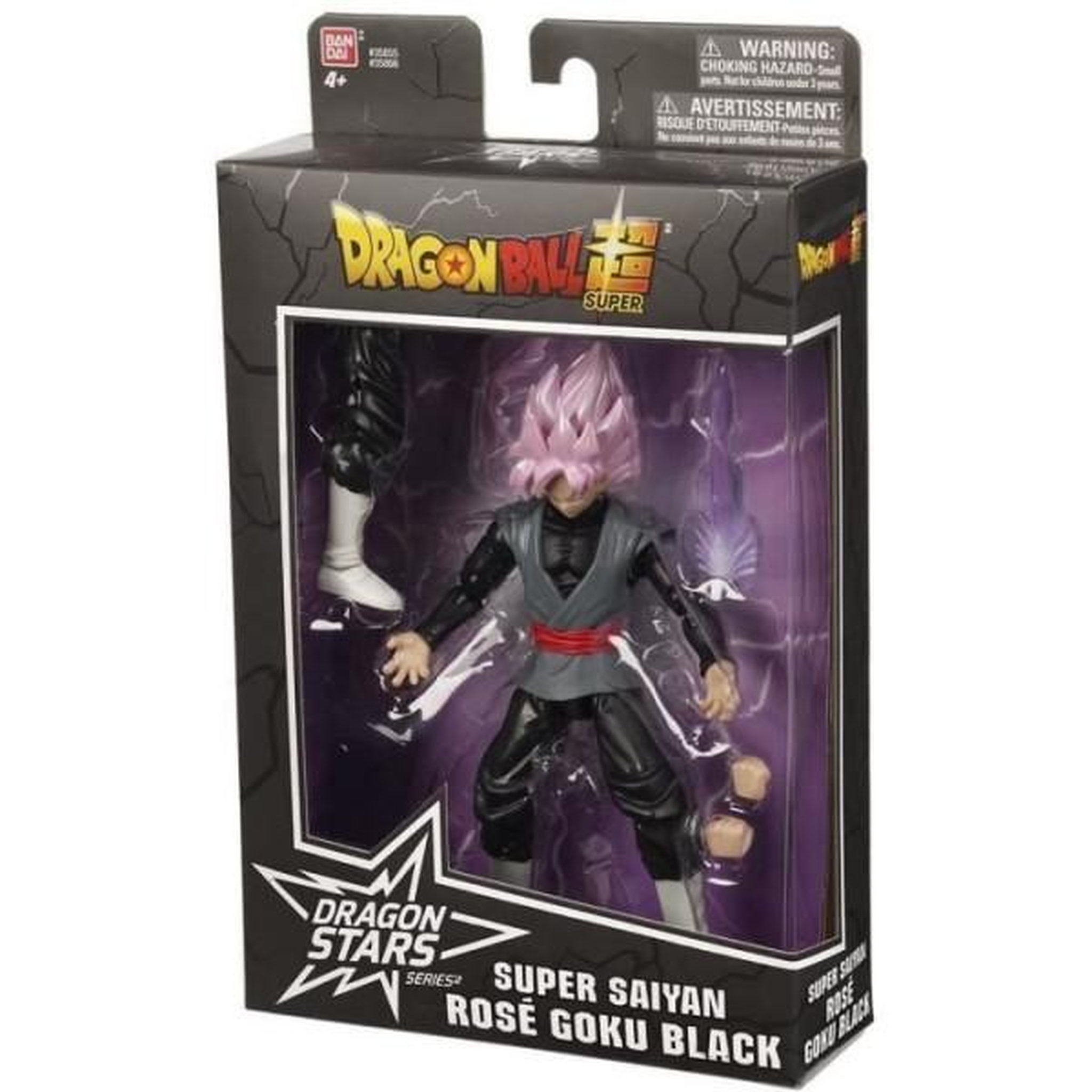 Voir la diapositive 3 : BANDAI Figurine articulée Goku Black Super Saiyan Rosé - Dragon Ball - BANDAI