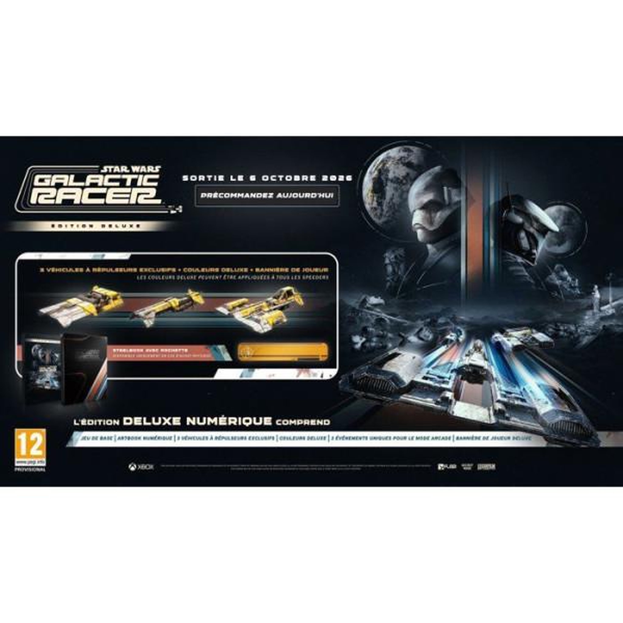 Voir la diapositive 2 : PLAION Star Wars Galactic Racer - Deluxe Edition - Jeu Xbox Series X