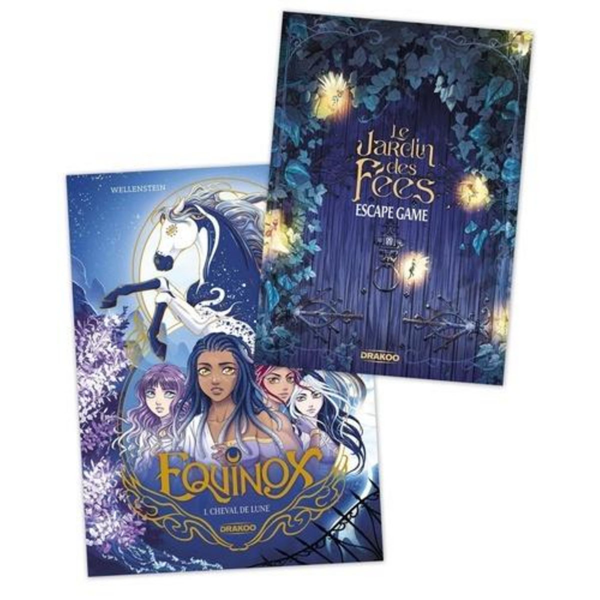 EQUINOX TOME 1 : CHEVAL DE LUNE. AVEC UN ESCAPE GAME : LE JARDIN DES FEES, Wellenstein Aurélie