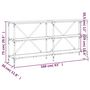 Voir la diapositive 6 : VIDAXL Table console chene marron 160x30x75cm bois d'ingenierie et fer