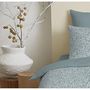 Voir la diapositive 3 : COTON PUR Pack complet housse de couette réversible pour lit 180 x 200 cm  King size  Céleste glacier