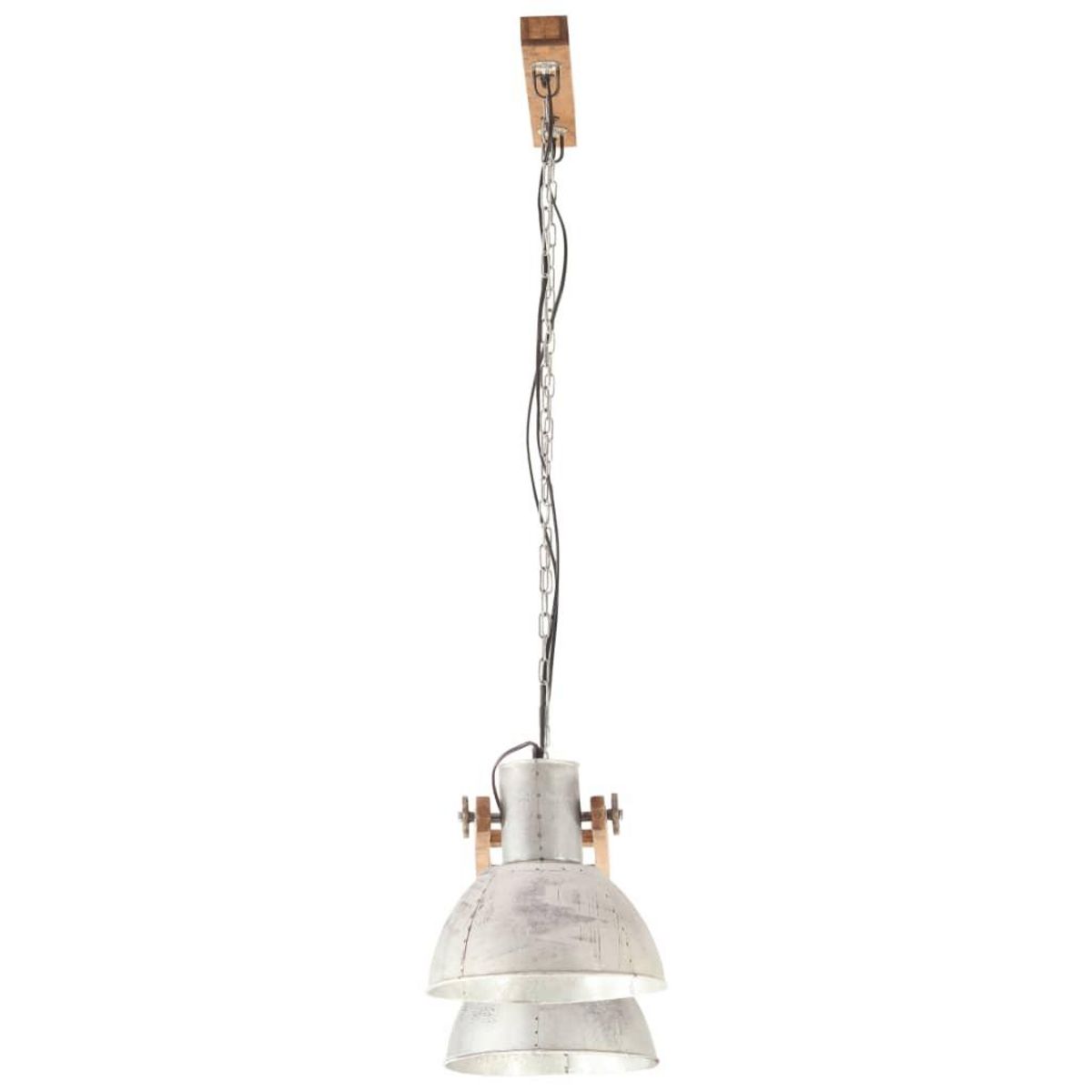 VIDAXL Lampe suspendue industrielle 25 W Argente 109 cm E27