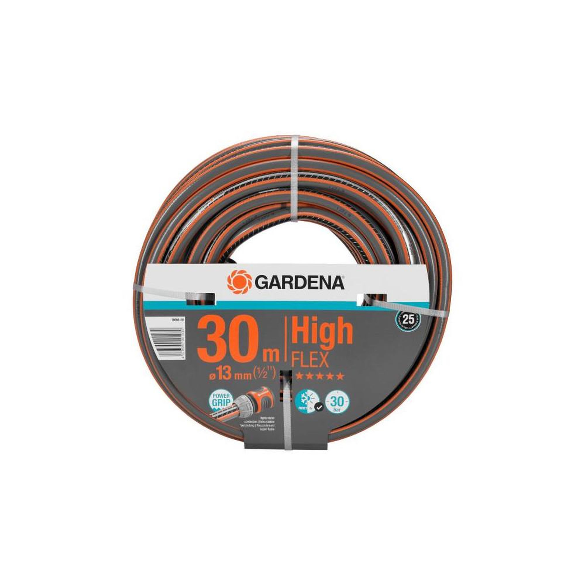Gardena Tuyau d'arrosage comfort highflex 13 mm (1/2) 30 m power grip, résistant, anti-uv et antigel