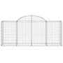 Voir la diapositive 4 : VIDAXL Paniers a gabions arques 25 pcs 200x50x80/100 cm Fer galvanise