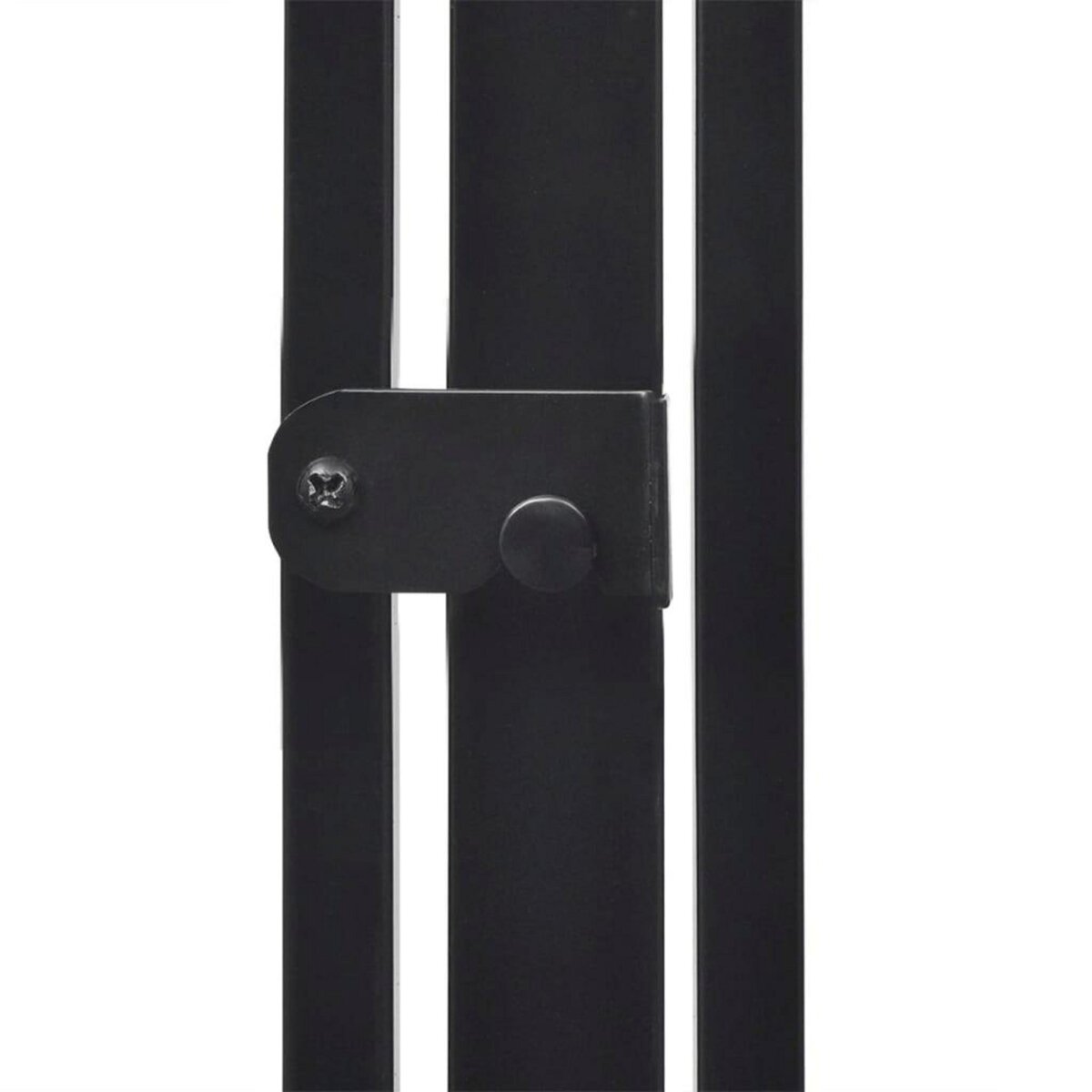 VIDAXL Cloture de cheminee pour animaux de compagnie Acier Noir