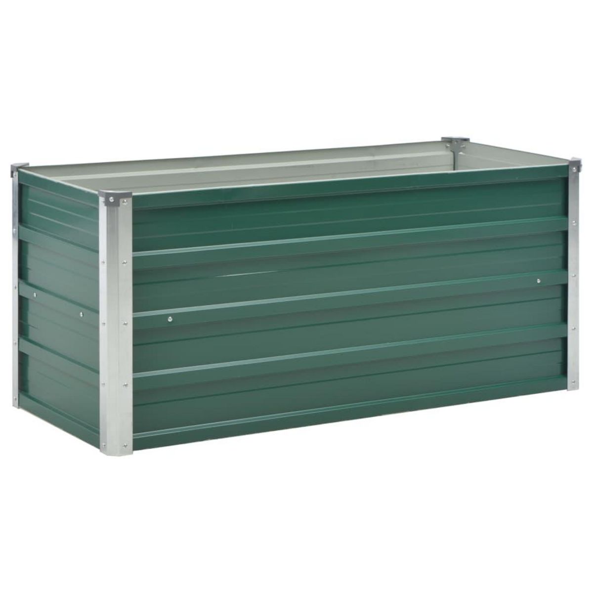 VIDAXL Lit sureleve de jardin Acier galvanise 100x40x45 cm Vert