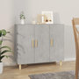 Voir la diapositive 1 : VIDAXL Buffet gris beton 90x34x80 cm bois d'ingenierie