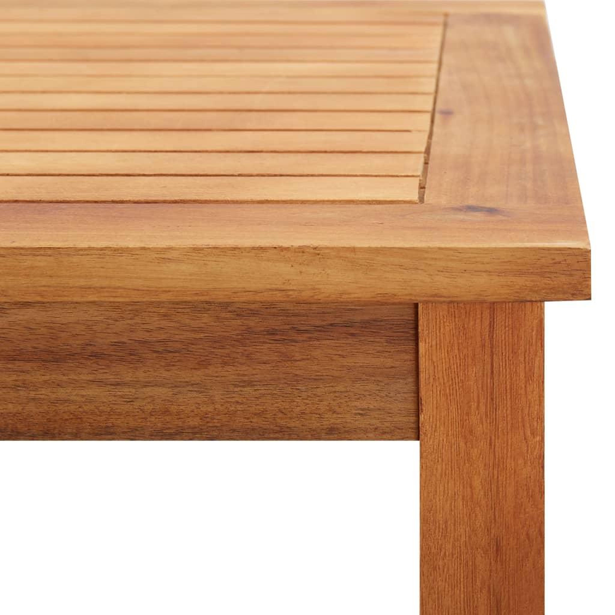 Voir la diapositive 5 : VIDAXL Table basse de jardin 60x60x36 cm Bois solide d'acacia