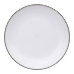 FIVE Lot de 6 Assiettes Plates Réutilisables  Square  25cm Gris Charbon