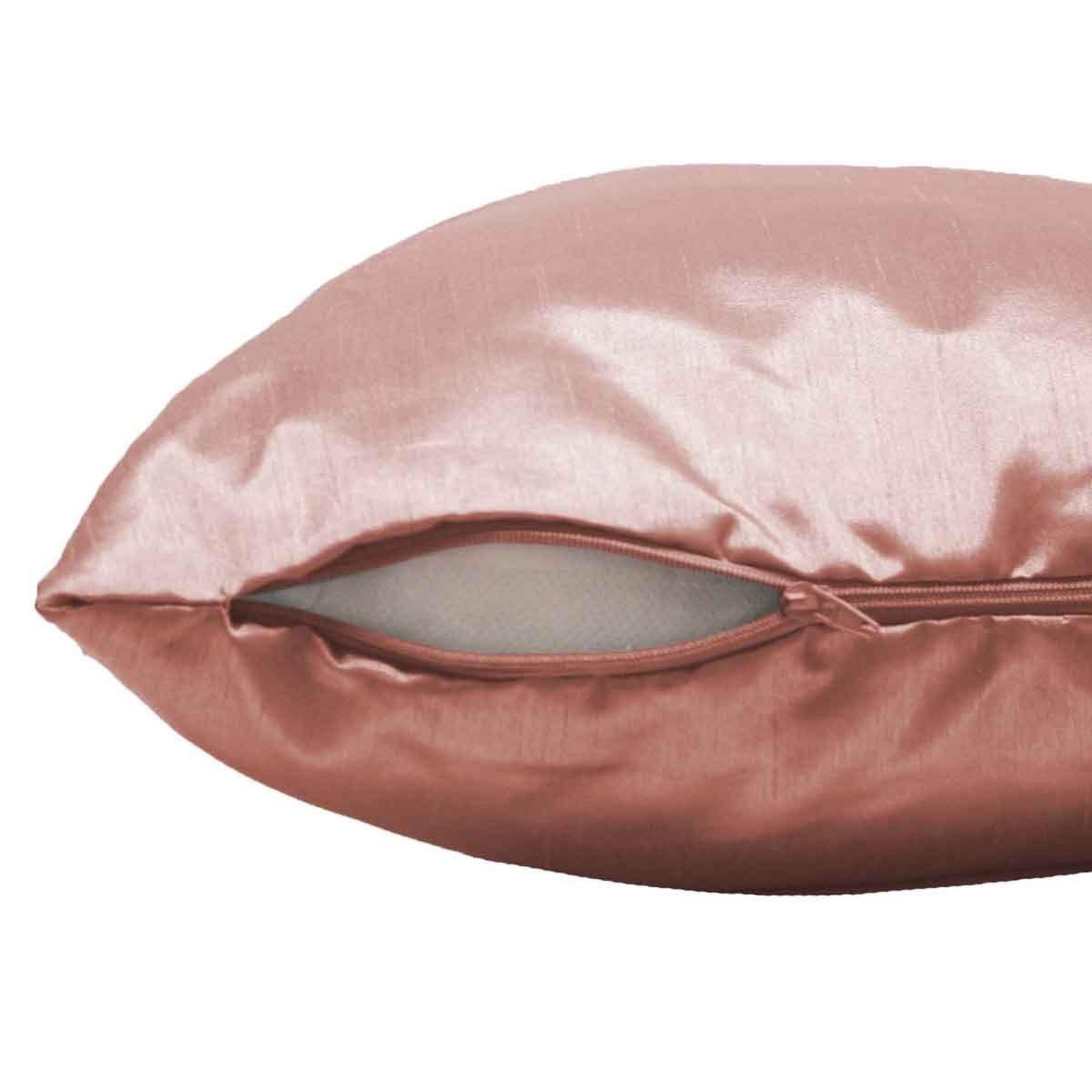 Voir la diapositive 2 : Douceur d'Intérieur Housse de coussin  shana  40x40cm rose poudré
