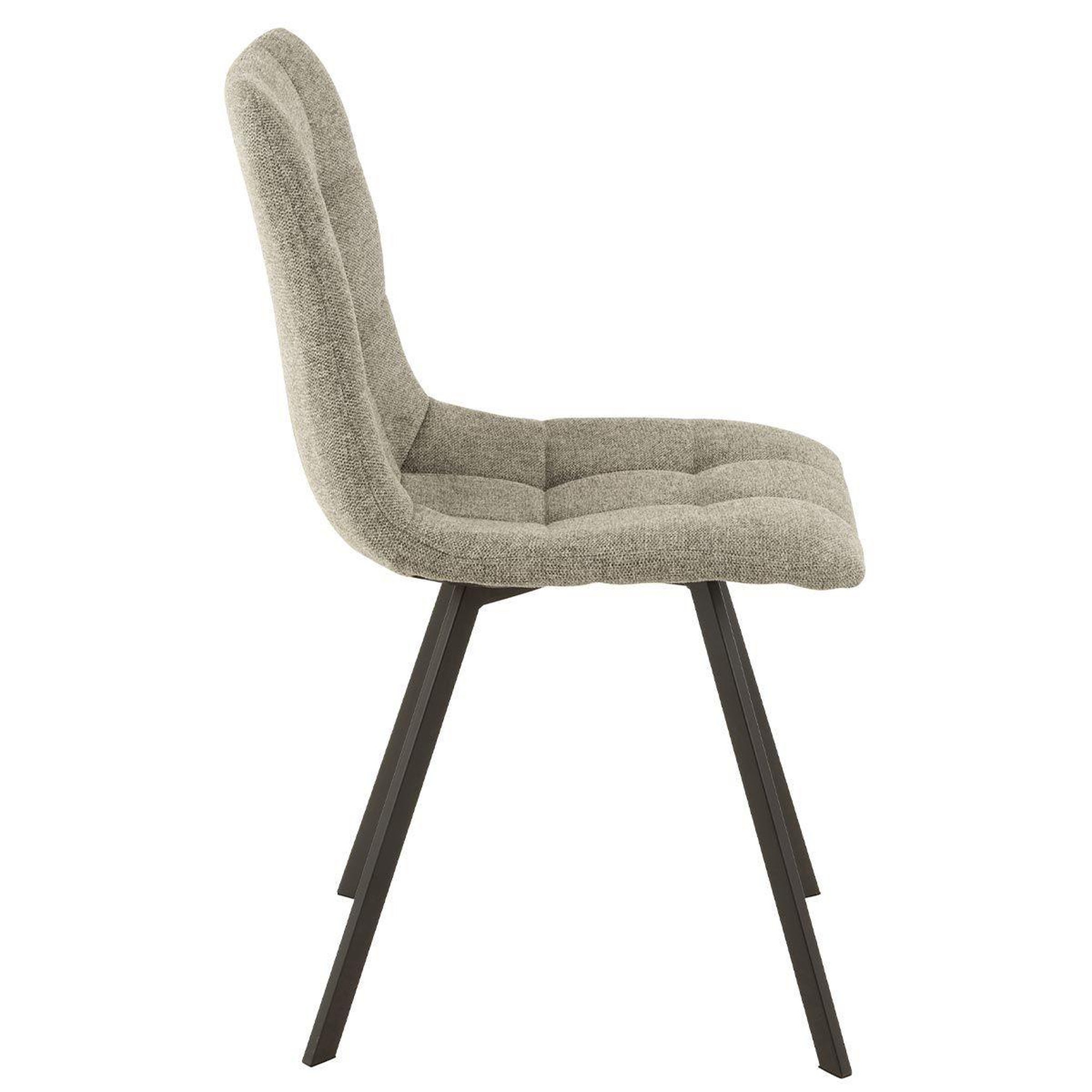 Voir la diapositive 2 : J-LINE Chaise design  babette  90cm gris