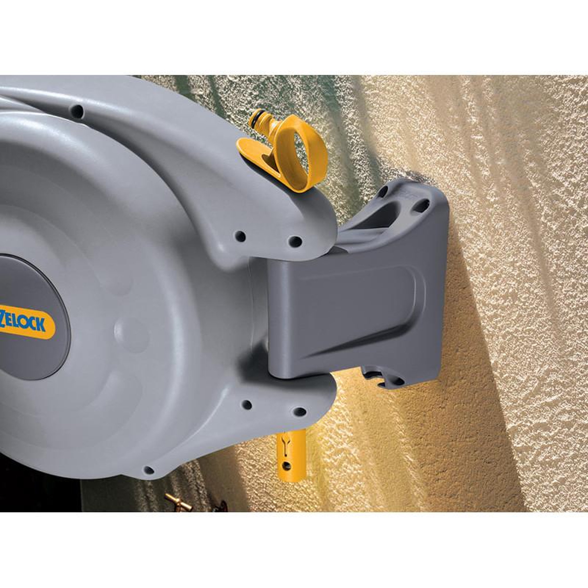 Voir la diapositive 2 : Hozelock Dévidoir caréné fixation murale enroulement automatique Auto Reel avec tuyau (10 m)