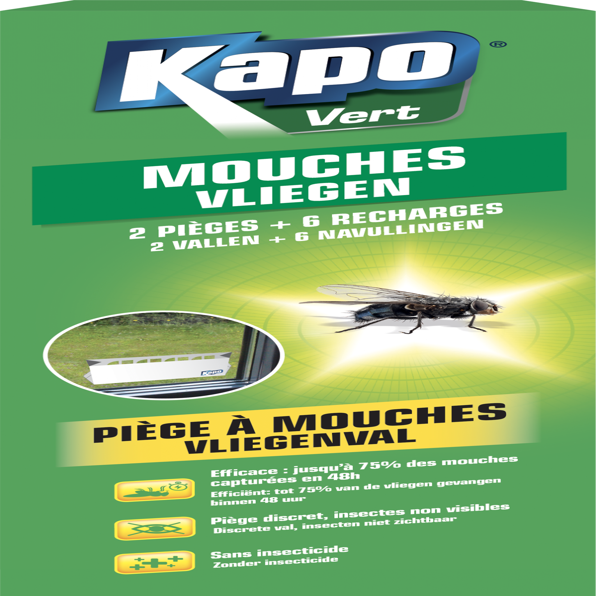 Kapo Piège attrape mouche, boîte KAPO