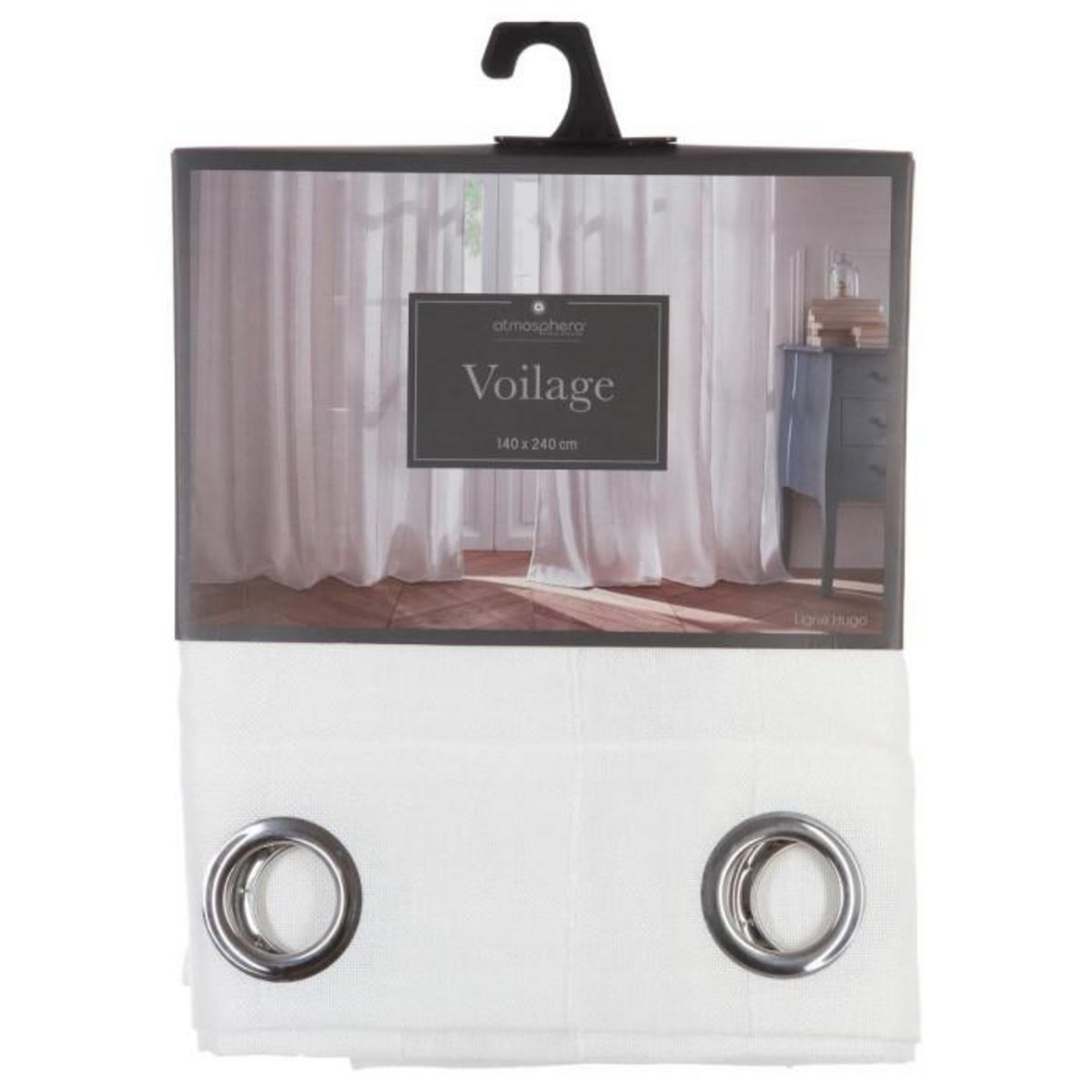 ATMOSPHERA Rideau Voilage  Hugo  140x240cm Blanc