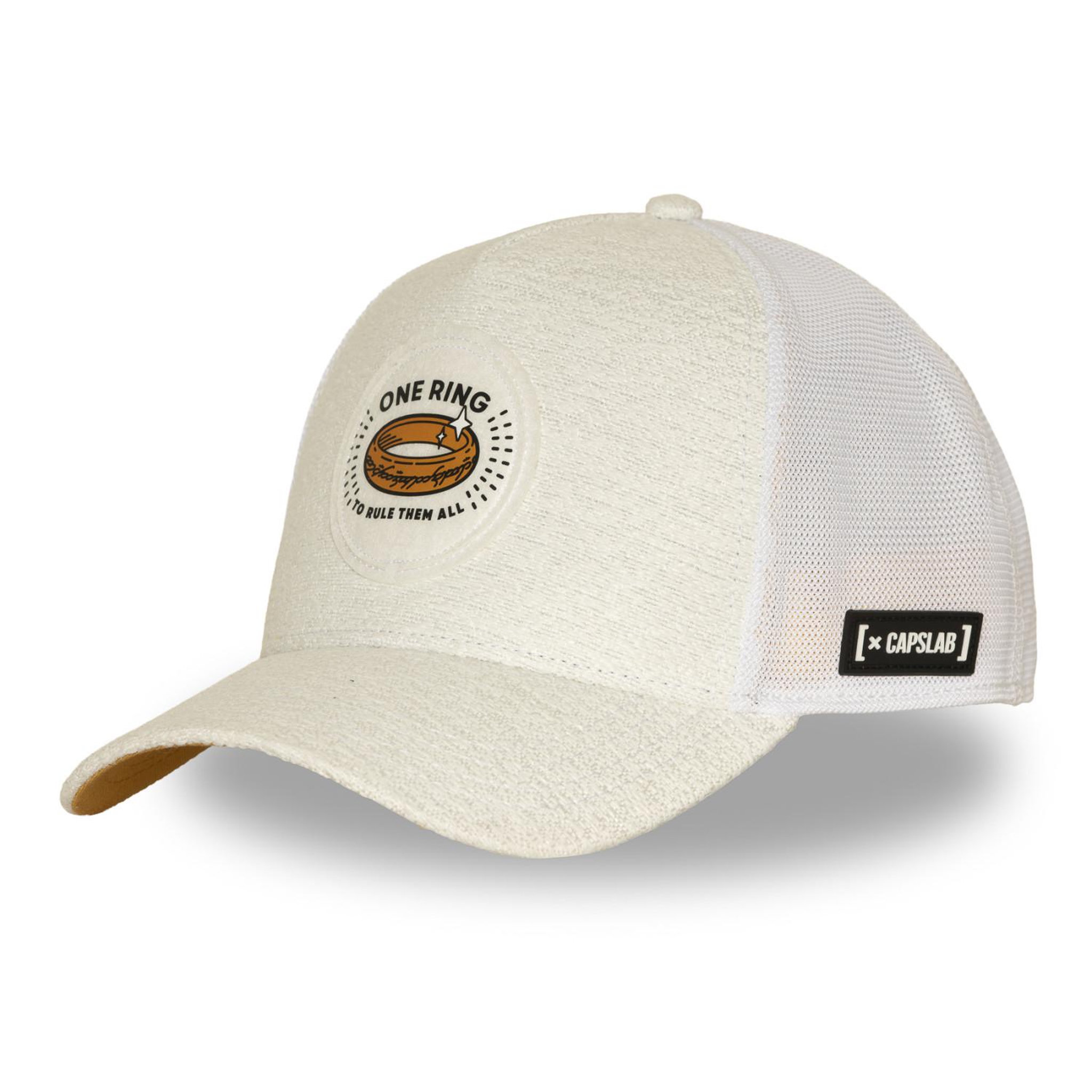 Voir la diapositive 1 : CAPSLAB Casquette trucker premium avec filet et patch Ltor Ring