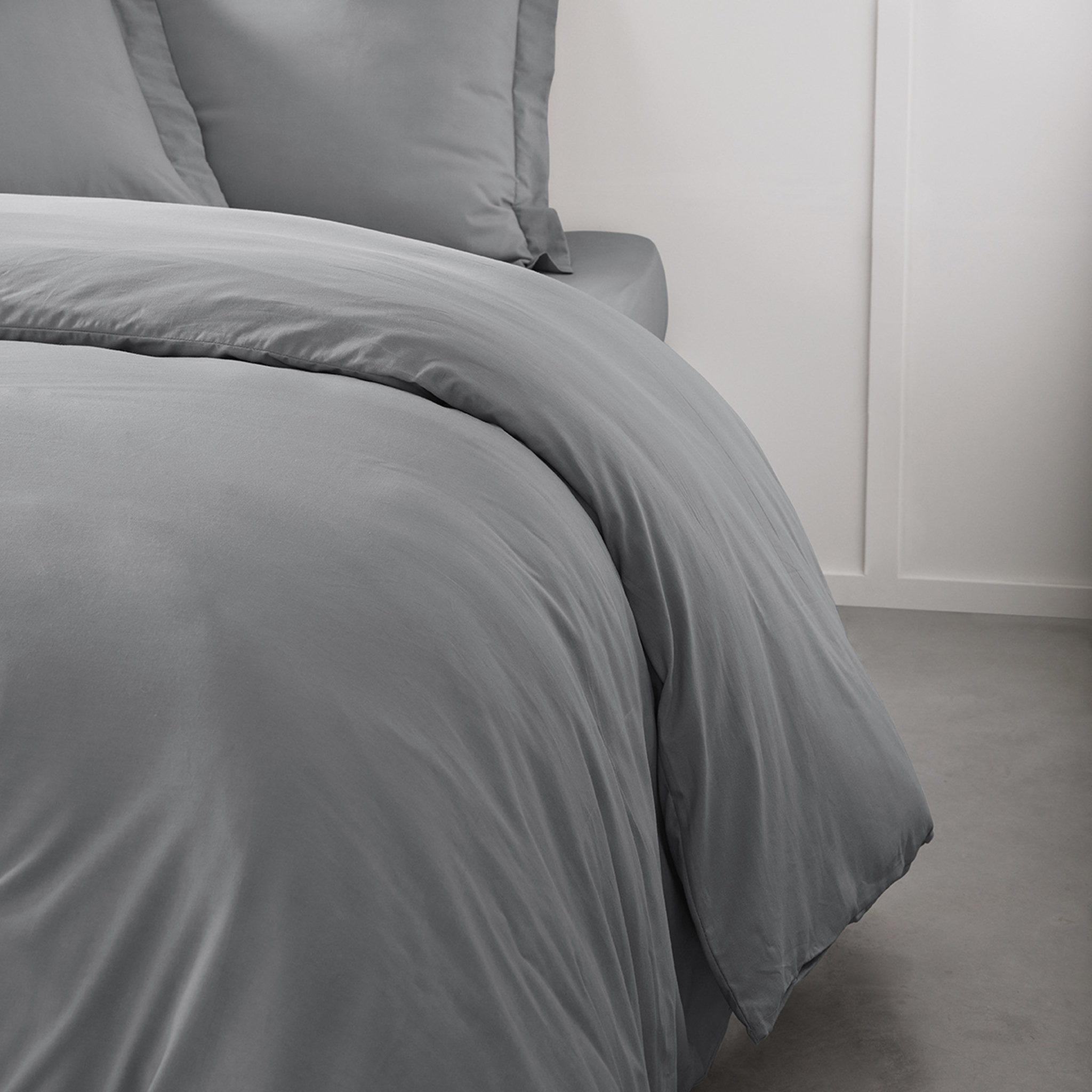 Voir la diapositive 3 : TODAY Housse de couette unie en Coton 57 fils ORGANIC 