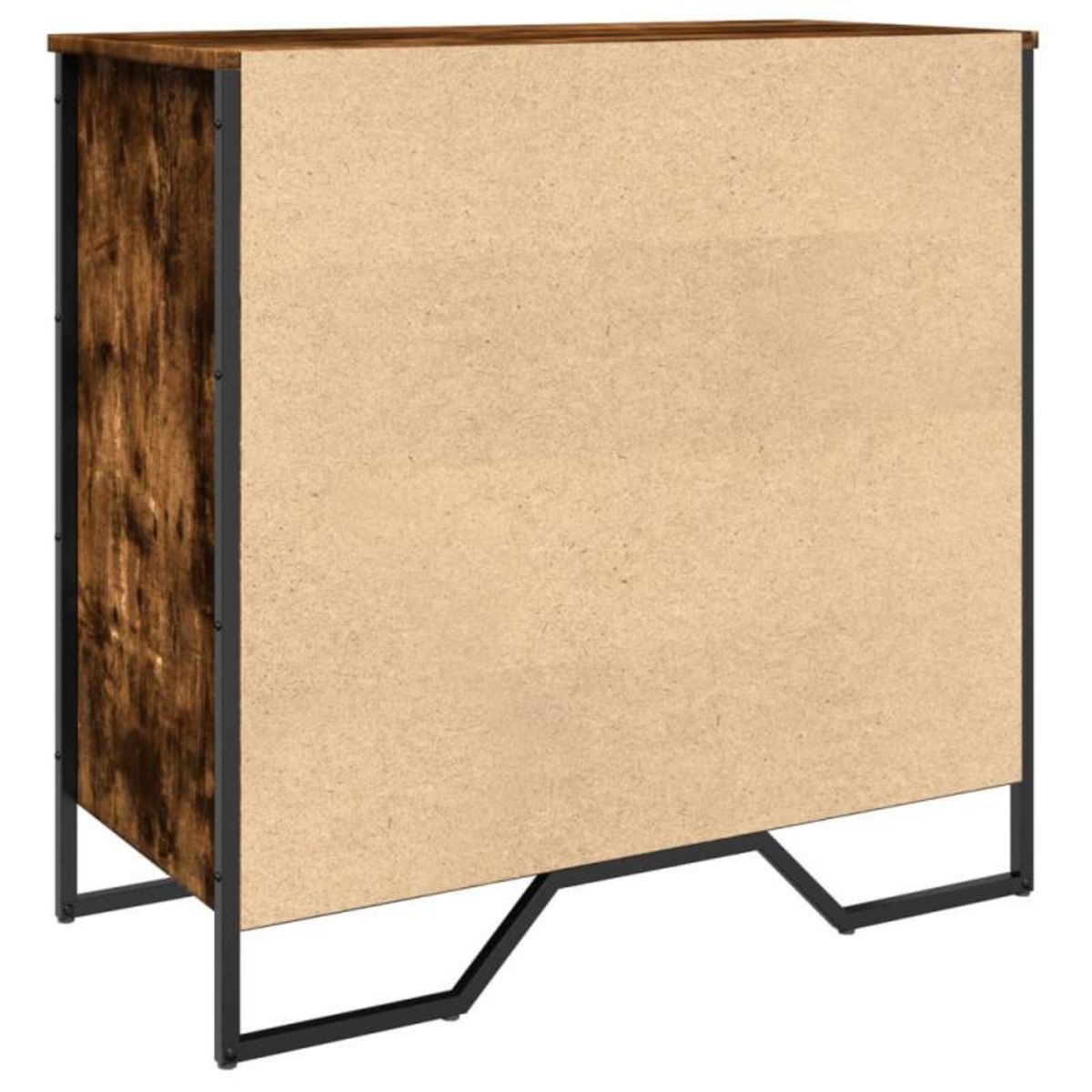 VIDAXL Armoire à chaussures chêne fumé 80x38x78 cm bois d ingénierie