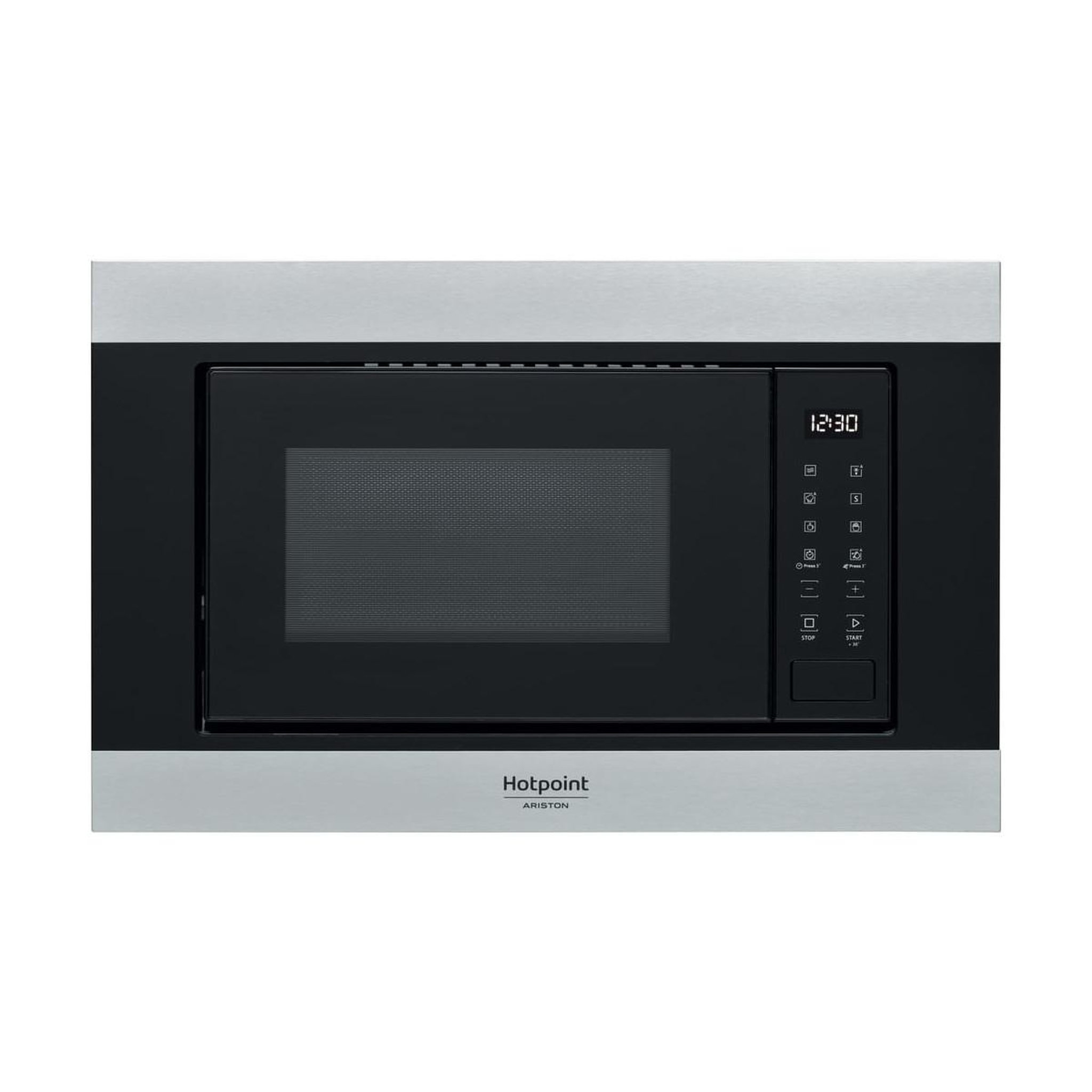 HOTPOINT Hotpoint MF20S IX HA.1 Noir, Acier inoxydable Micro-onde simple Intégré 20 L 900 W