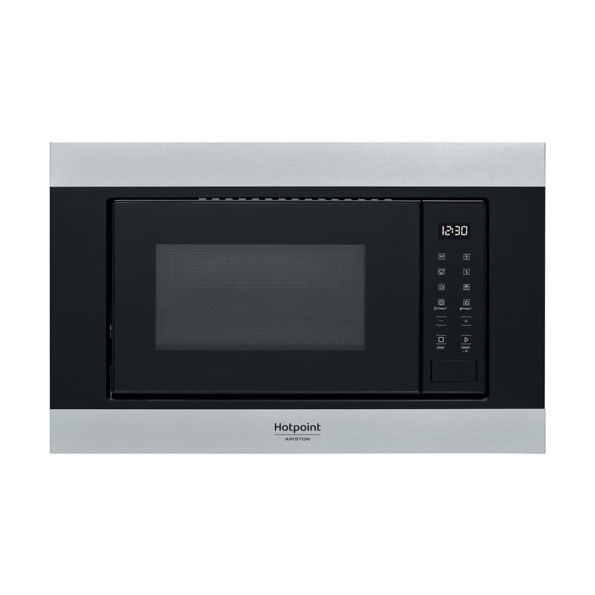 HOTPOINT Hotpoint MF20S IX HA.1 Noir, Acier inoxydable Micro-onde simple Intégré 20 L 900 W
