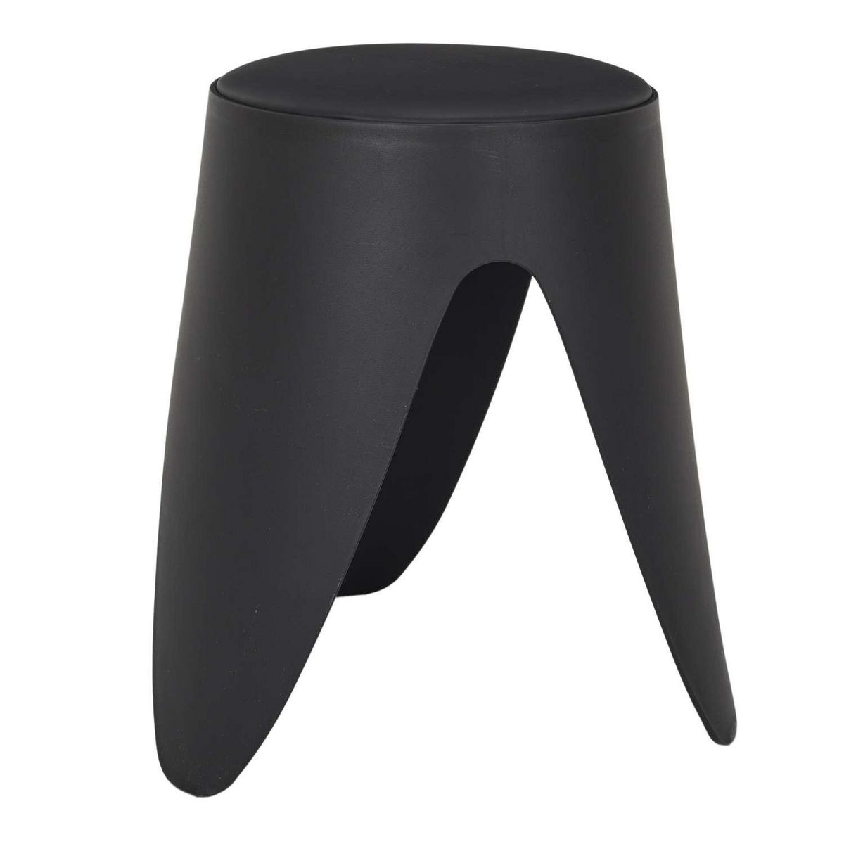 The Home Deco Factory Tabouret d'appoint empilable Emma - Noir