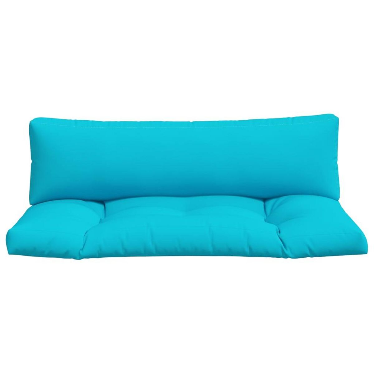 VIDAXL Coussins de palette lot de 2 turquoise tissu Oxford