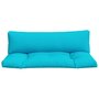 Voir la diapositive 4 : VIDAXL Coussins de palette lot de 2 turquoise tissu Oxford